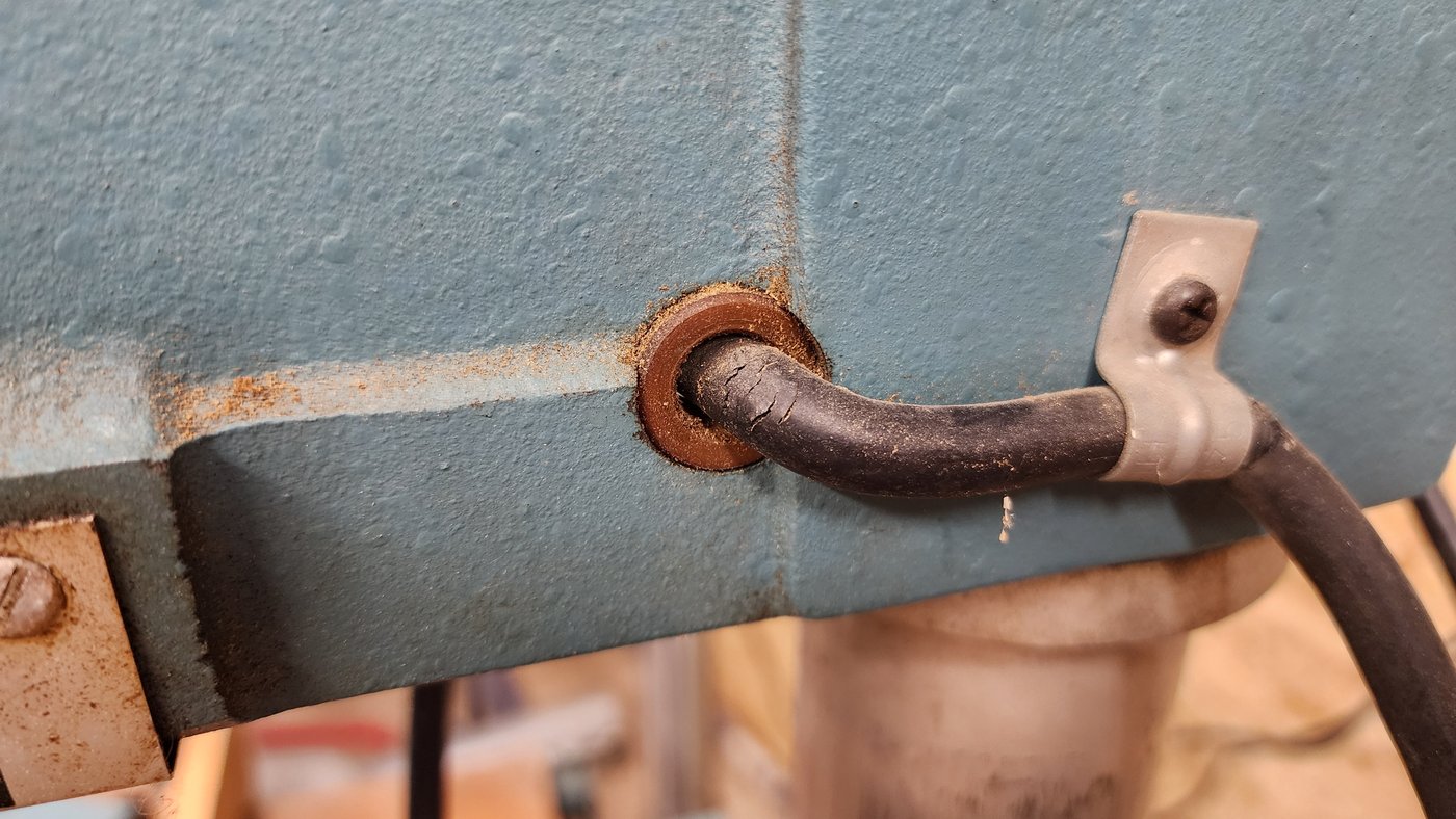 Cracked wire insulation